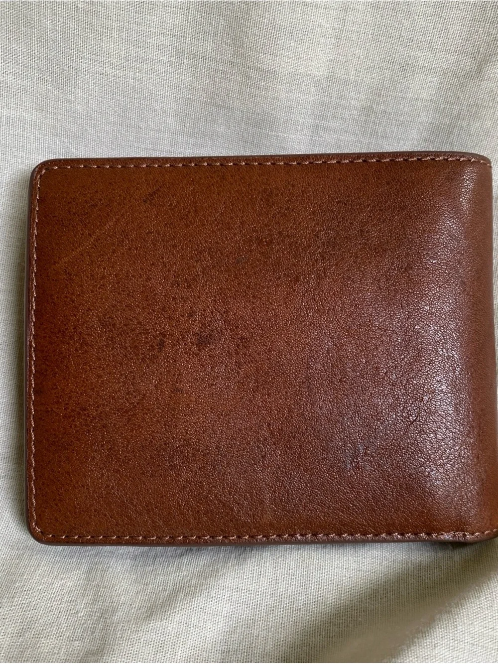 Tommy Bahama Brown Leather Bifold Wallet Slim Card Holder Mens